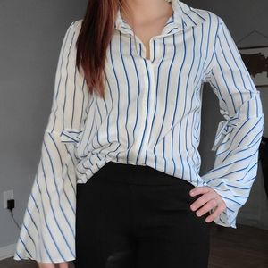 Karl Lagerfeld Paris bell sleeve blouse